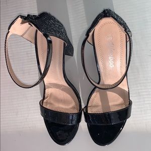 Black Sparkly Heels